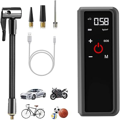 Pompe à air multifonction 3 en 1 avec écran tactile complet gonfleur