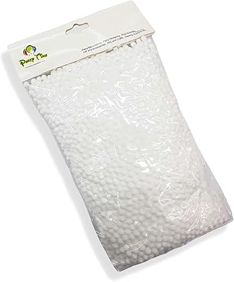 Party time - 1 paquet de grosses boules de polystyrène thermacol / perles en mousse pour que les enfants puissent faire du slime et des décorations de fête (blanc). Achetez en toute sérénité sur Diaytar