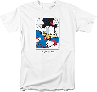 T-shirt pour homme cotton soul disney d100 scrooge mcduck blanc