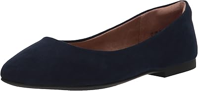 Ballerines plates à bout pointu amazon essentials pour femme, bleu marine, taille 13