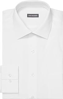 Chemise habillée en popeline à col pointu et coupe régulière van heusen