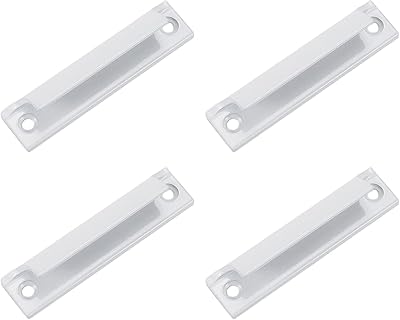 W.o.g.e.m 4 pièces poignées de porte d'armoire en aluminium blanc 3,5 pouces, poignées de porte fenêtre de porte, trou central de 3 pouces. Commandez malin, vivez mieux avec Diaytar