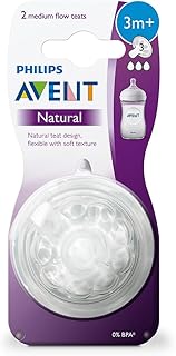 Tétine naturelle philips avent, 3 mois et plus (2 pièces par paquet)