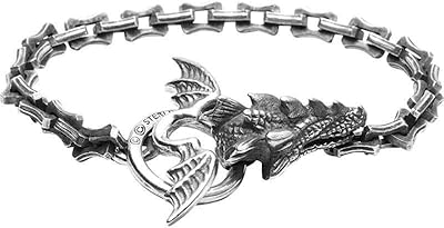 Bracelets en chaîne de dragon, bracelet en os de dragon en métal, bracelets