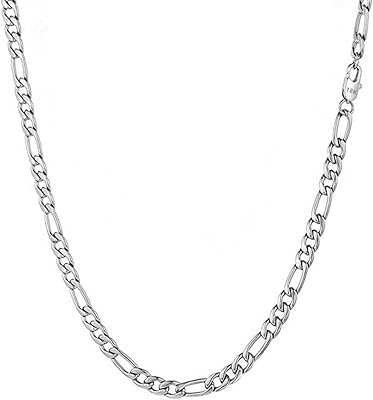 Fztn jewelry collier à maillons en or de 5 mm pour hommes, femmes