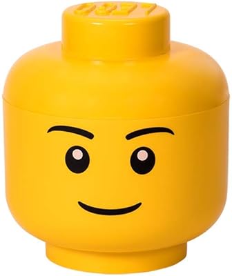 Boîte de rangement lego iconic grande 85 l jaune garçons