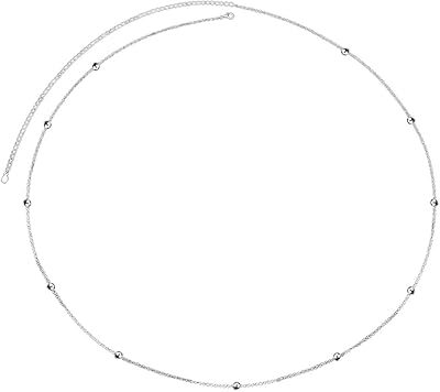 Chaîne de ceinture réglable sexy en argent sterling 925, indisponible, na