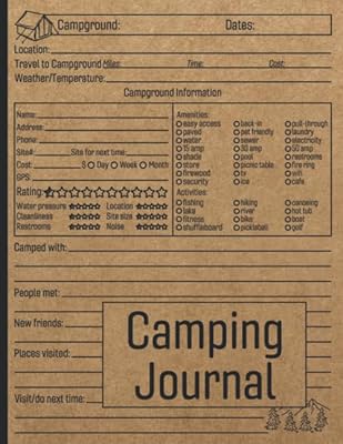 Journal de camping : carnet de voyage familial en camping-car - livre