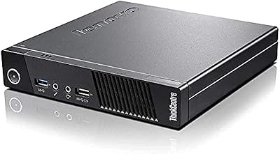 Mini ordinateur de bureau lenovo thinkcentre m73 avec processeur intel core i5, 16