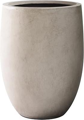 Kanti pot de plante en béton de 217" de hauteur grand pot décoratif