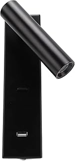 Lampe de lecture angulaire murale avec interrupteur, applique murale led, port usb, lampe