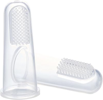 Brosse à dents doigt en silicone thermobaby pour bébé lot de 2