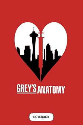 Cahier greys anatomy b34378 : planificateur, papier ligné college, journal, 6 x 9