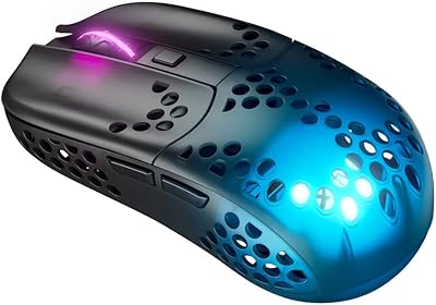Souris sans fil extreme mz1 rgb forme réglable unique conçue par rocket
