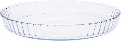 Plat à pâtisserie rond en verre talona - 1,5 l, transparent, verre borosilicate