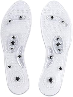 Semelle intérieure transparente en pvc avec 8 semelles magnétiques de massage