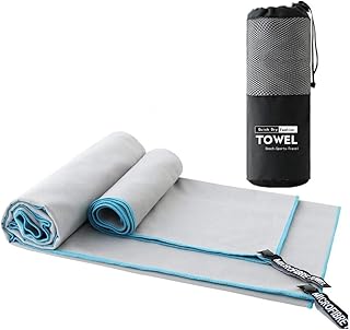 Serviettes de voyage et de sport spirheus en microfibre, serviette de plage compacte