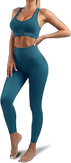 Vêtements de yoga pour femmes, ensemble d'entraînement 2 pièces, soutien-gorge de sport, robe