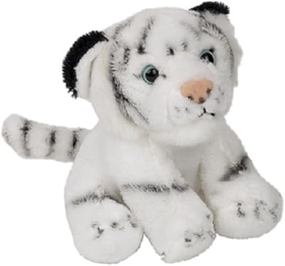 Peluche tigre blanc ravensden 15 cm frs007wt