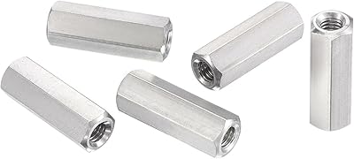 Royal apex 5pcs connecteurs de tige filetée en acier inoxydable et écrou hexagonal