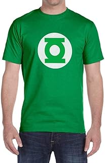 Big bang theory green lantern grand t-shirt pour homme, gris chiné, l