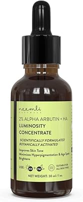 Neemli naturals 2% alpha arbutin + sérum concentré de luminosité à l'acide hyaluronique