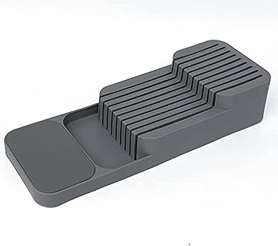Porte-couteau en plastique, porte-couteau, support de rangement pour couteaux, plateau d'armoire de cuisine