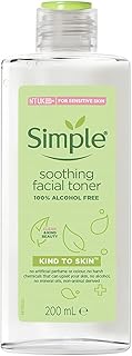 Tonique apaisant pour le visage simple kind to skin sans alcool 200 ml