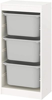 Étagère ikea avec boîtes de trofast, taille 46 x 30 x 94 cm