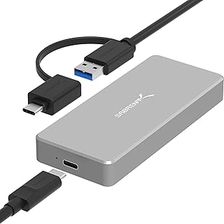 Boîtier en aluminium syprint usb 3.1 pour ssd m.2 nvme en gris (ec-nvme)