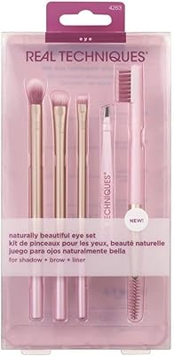 Real techniques naturally beautiful ensemble de pinceaux de maquillage pour les yeux