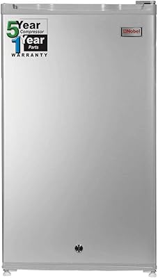 Réfrigérateur mini-bar noble, capacité 130 litres, couleur argent - nr-1301ss