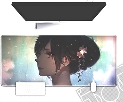 Grand tapis de souris de jeu au design animé, grand tapis de souris