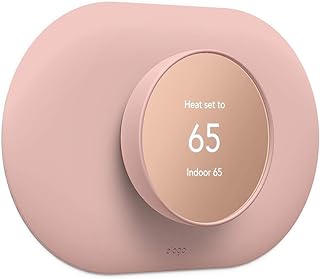 Couvercle de plaque murale elago plus pour thermostat nest 2020 - rose sable
