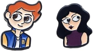 New horizons production riverdale archie & veronica personnages boucles d'oreilles à tige remplies d'émail en métal, métal. Votre marketplace de proximité digitale : Diaytar