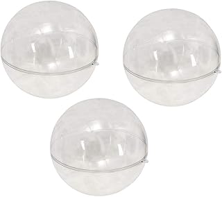 Boule acrylique transparente yatai de 9 cm pour les vacances et les décorations