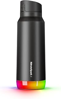 Bouteille d'eau intelligente hydrate spark par pro smart acier inoxydable isolé suit la consommation