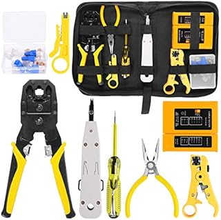 Kit d'outils de sertissage rj45 pour rj11 rj12 cat5 cat6 cat5e ensemble réparation