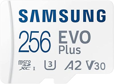 Carte mémoire micro sd samsung 256 go avec adaptateur evo plus