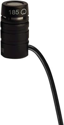 Shure wl185microphone tour de cou à condensateur cardioïde avec connecteur ta4f/tqg pour utilisation