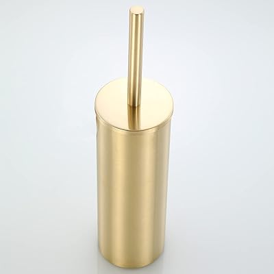 Porte-brosse de toilette contemporain en acier inoxydable poli, accessoires de brosse de nettoyage