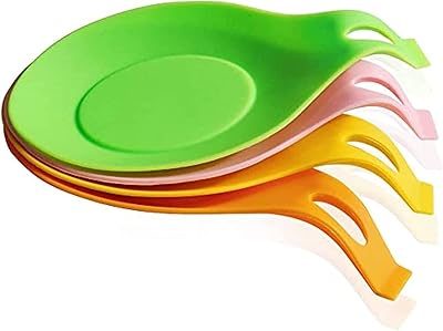 Alykdon repose-cuillère en silicone pour ustensiles de cuisine support de spatule résistant à