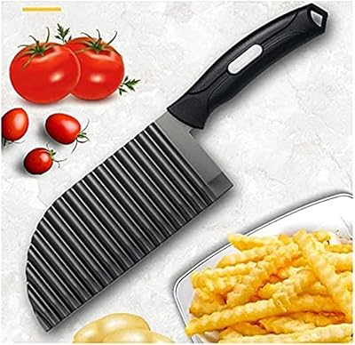 Coupe-frites alissa en acier inoxydable avec lame ondulée pour la cuisine et la maison