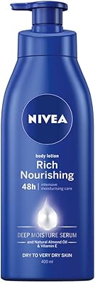 Lait corporel hydratant riche nivea (400 ml) lait corporel régénérant 48 heures, crème