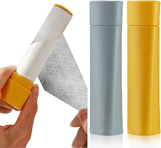 Siusi mini rouleau anti-peluches pour vêtements, 80 feuilles de rouleau anti-peluches portable