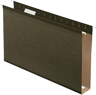 Dossiers suspendus renforcés pedaflex de grande capacité, extension de 2", format légal, vert