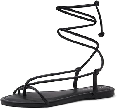 Shoe land sl-auday, chaussures plates à lacets à bout ouvert pour femmes