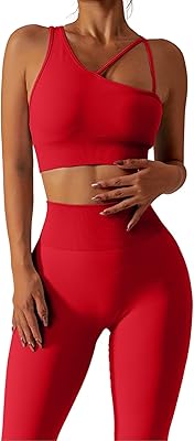 Ensemble d'entraînement deux pièces sans couture pour femme avec leggings taille haute