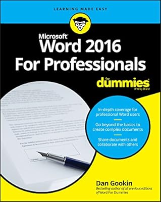 Word 2016 pour les professionnels pour les nuls