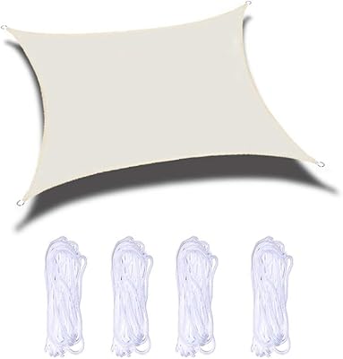 Parasol rectangulaire anti-uv imperméable à 98% pour jardin terrasse et fête